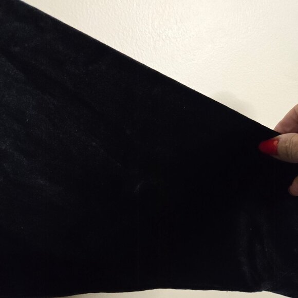Athleta RetroPlush Velvet Crewneck Pullover Black Mixed Media Size L - Picture 9 of 12
